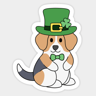 St Patrick Beagle Sticker